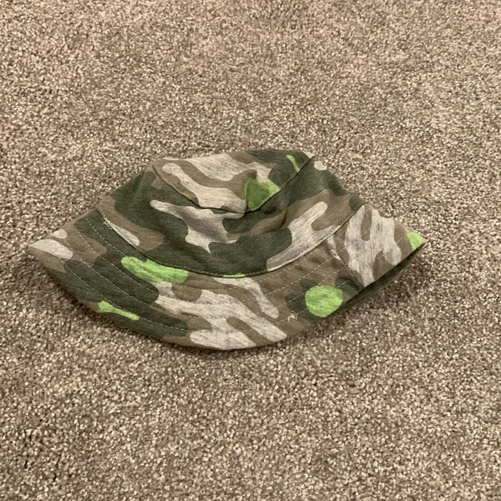 Baby bucket hat, Infant camouflage hat
